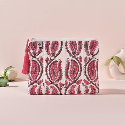 Kamya White Coral Small Pouch