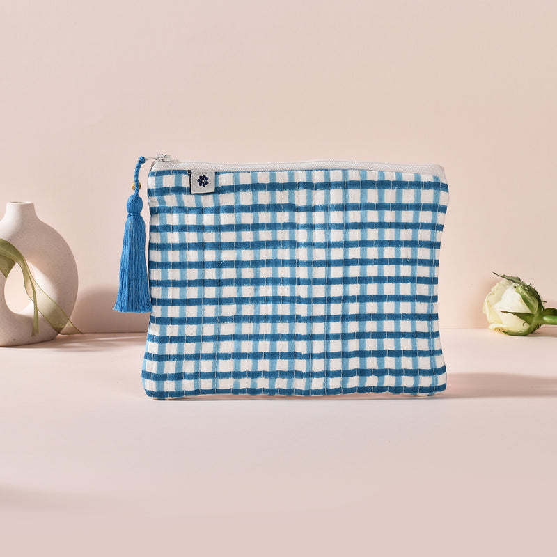 Ingrid Blue Small Pouch