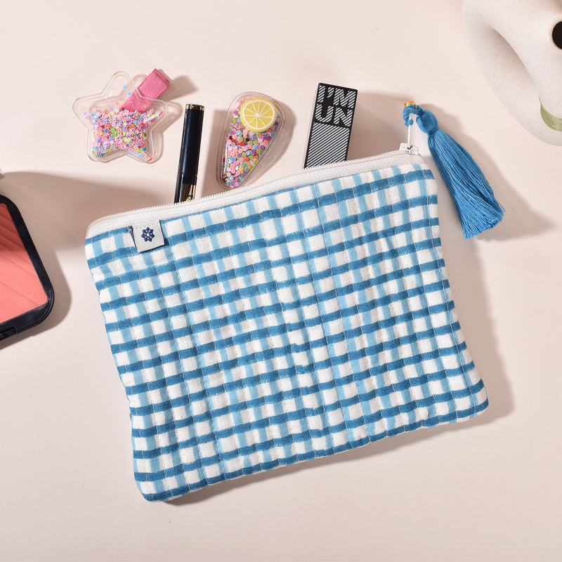 Ingrid Blue Small Pouch