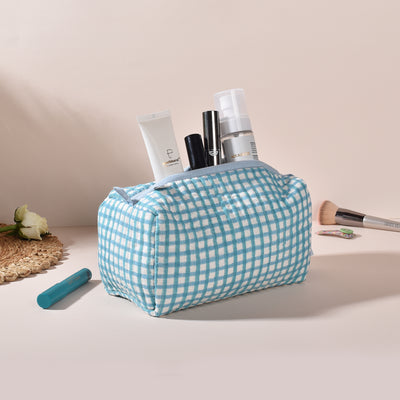 Dakota Blue Check Toiletry Pouch