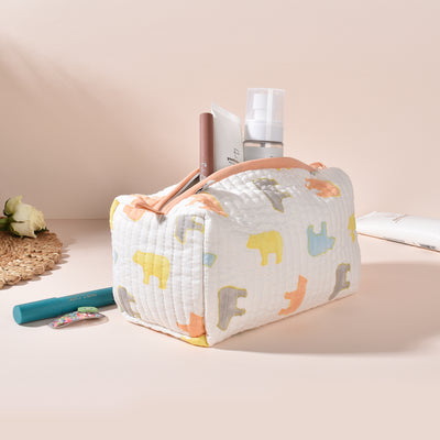 Harper White Toiletry Pouch