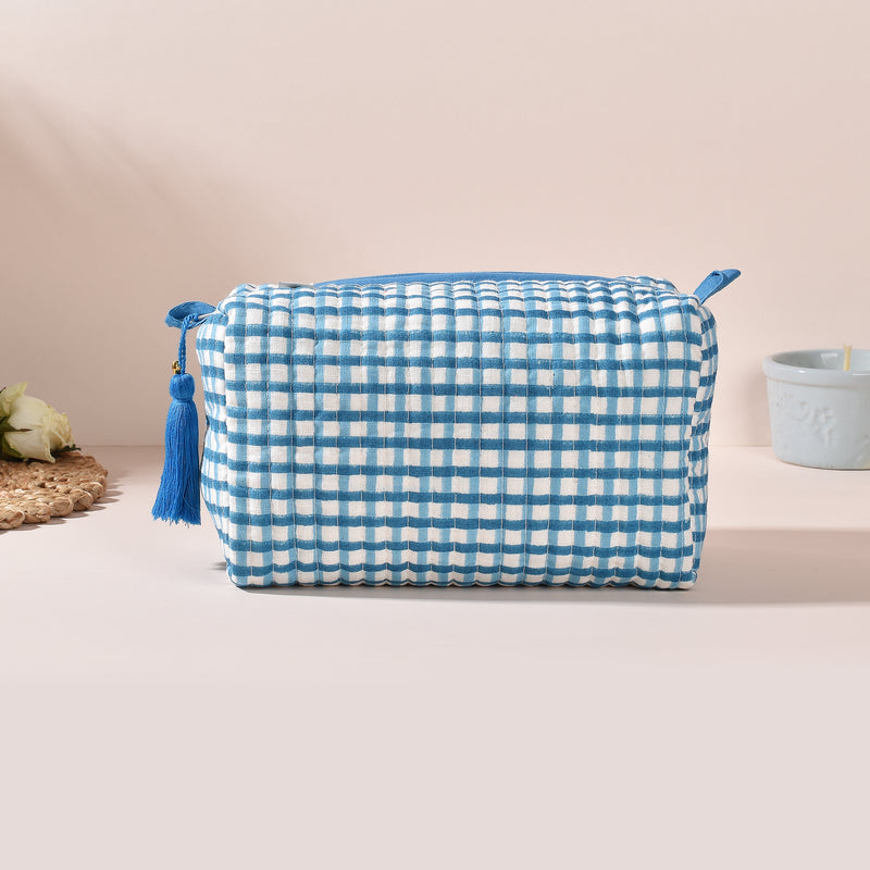 Ingrid Blue Toiletry Pouch