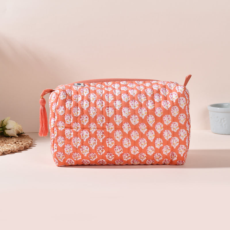 Daliya Orange Toiletry Pouch