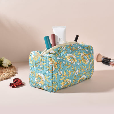 Ishika Blue Toiletry Pouch