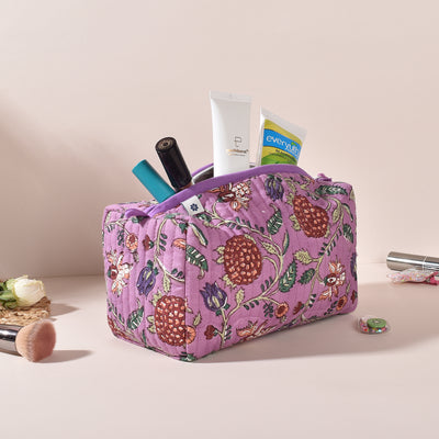 Saanvi Pastel Pink Toiletry Pouch