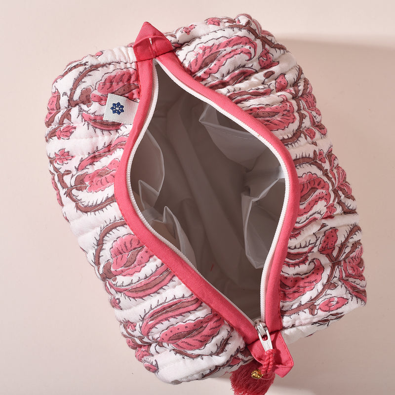 Kamya White Coral Toiletry Pouch