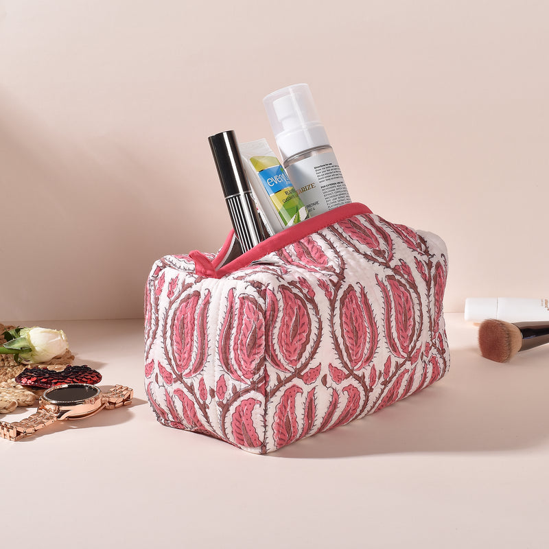 Kamya White Coral Toiletry Pouch