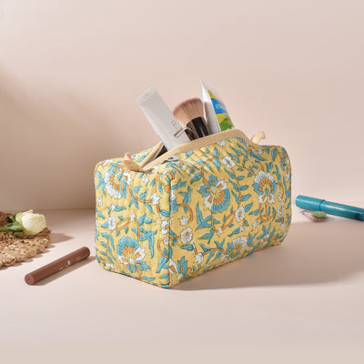 Ishika Yellow Toiletry Pouch