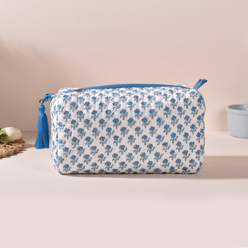 Amelia White Toiletry Pouch