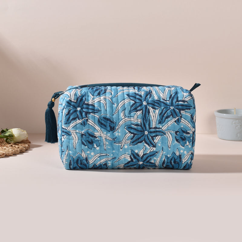 Ishani Indigo Toiletry Pouch