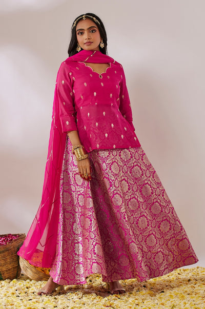 Dasha Lehenga - Pink