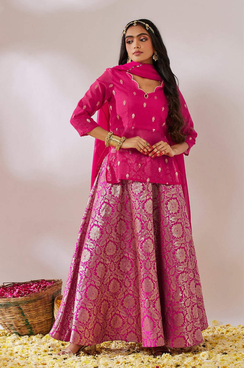 Dasha Lehenga - Pink