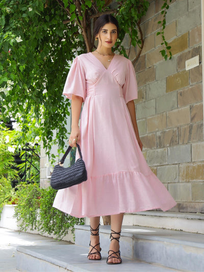 Bella Pink Maxi Dress