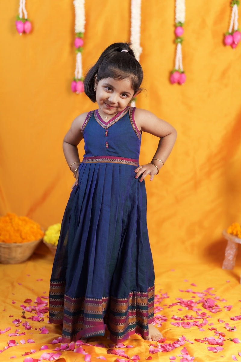 Geetanjali Teal Frock Mini
