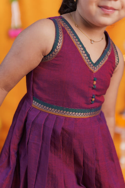 Geetanjali Magenta Frock Mini
