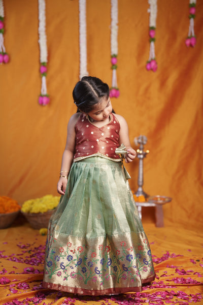 Gargi Mint Green Lehenga Mini