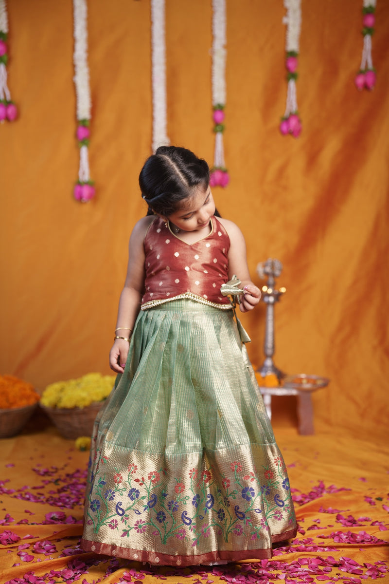 Gargi Mint Green Lehenga Mini