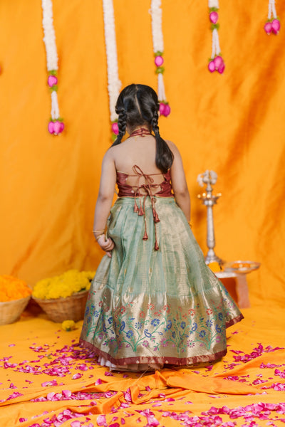 Gargi Mint Green Lehenga Mini