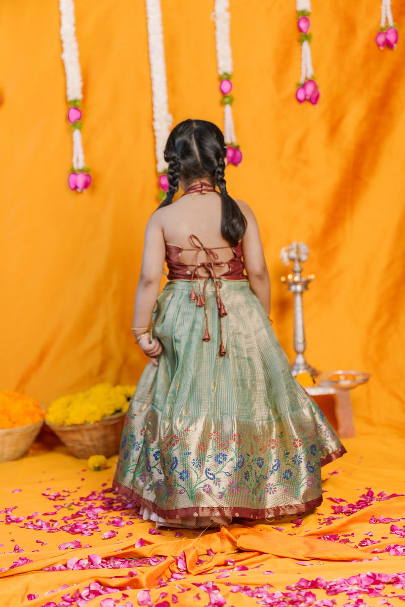 Gargi Mint Green Lehenga Mini