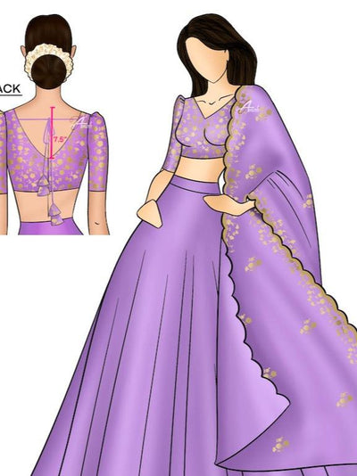 EXP - Zaara - Lavender Crop Top and Skirt ( S Available)