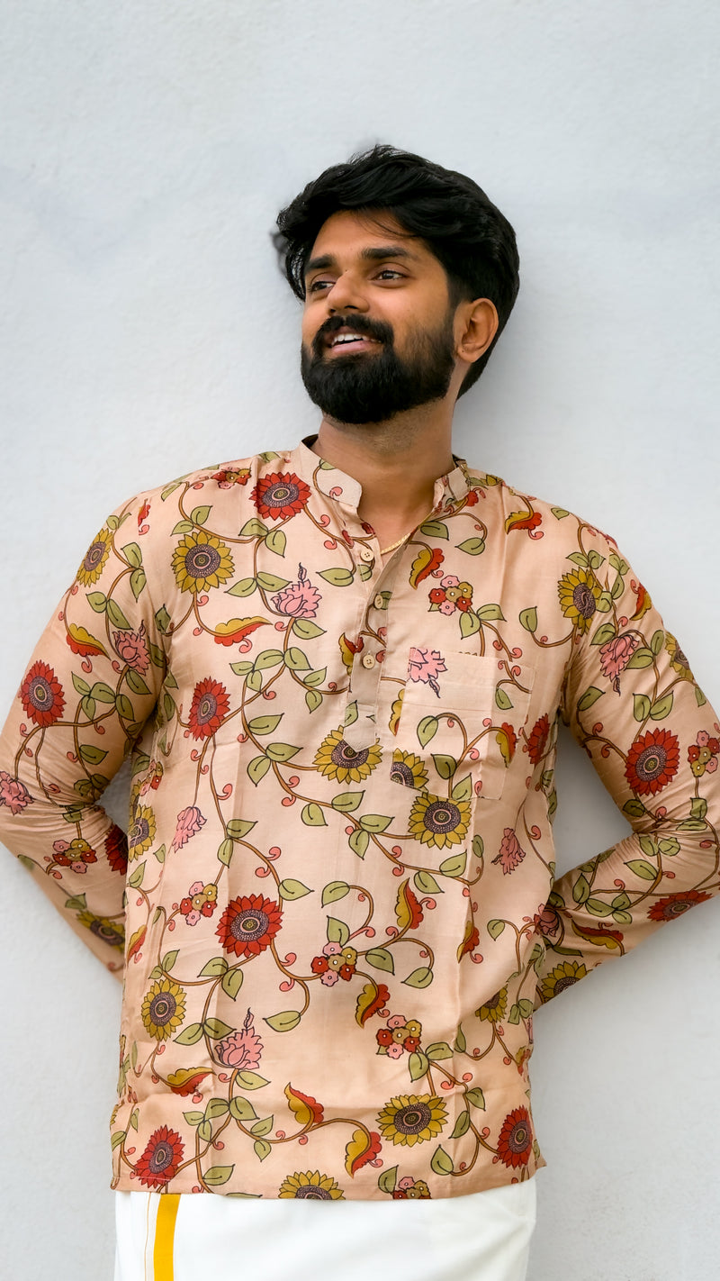 Arsh - Beige Kalamkari
