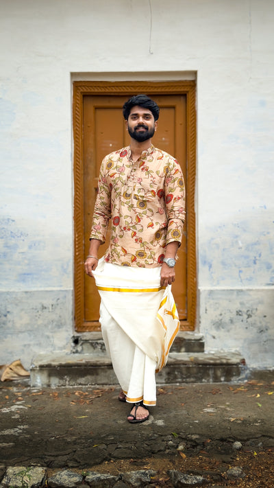 Arsh - Beige Kalamkari