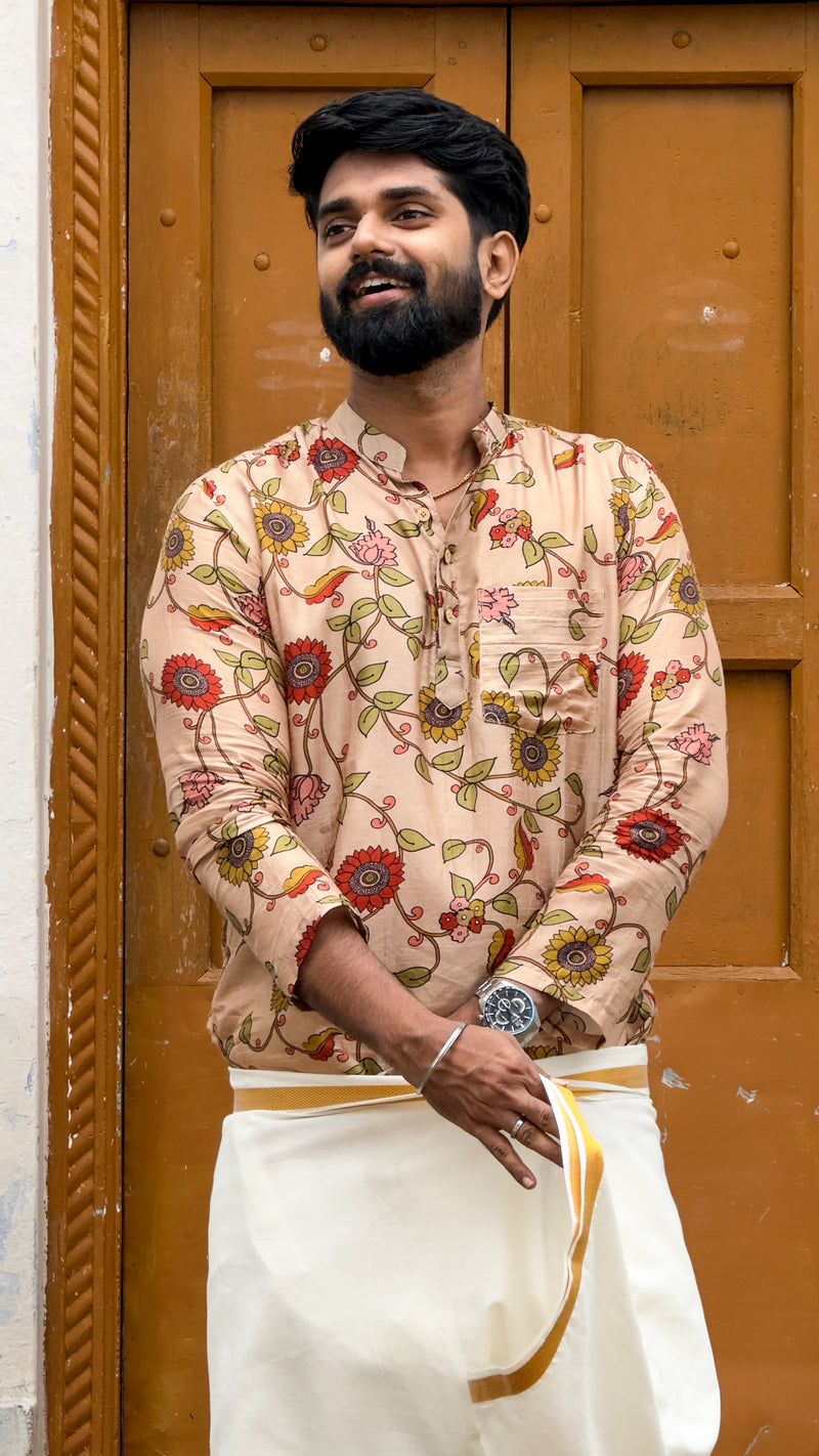 Arsh - Beige Kalamkari