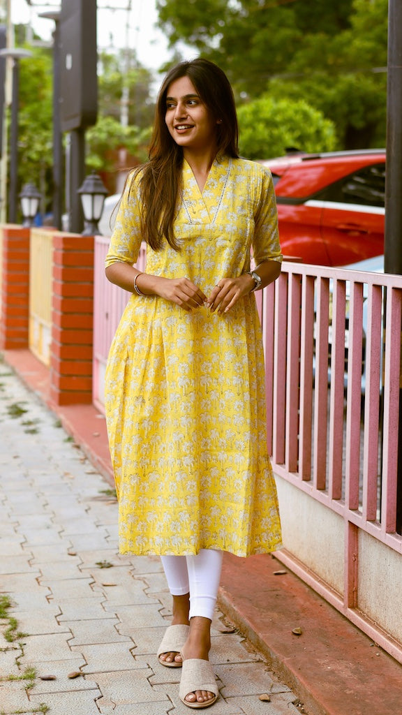 Yellow tree Dress