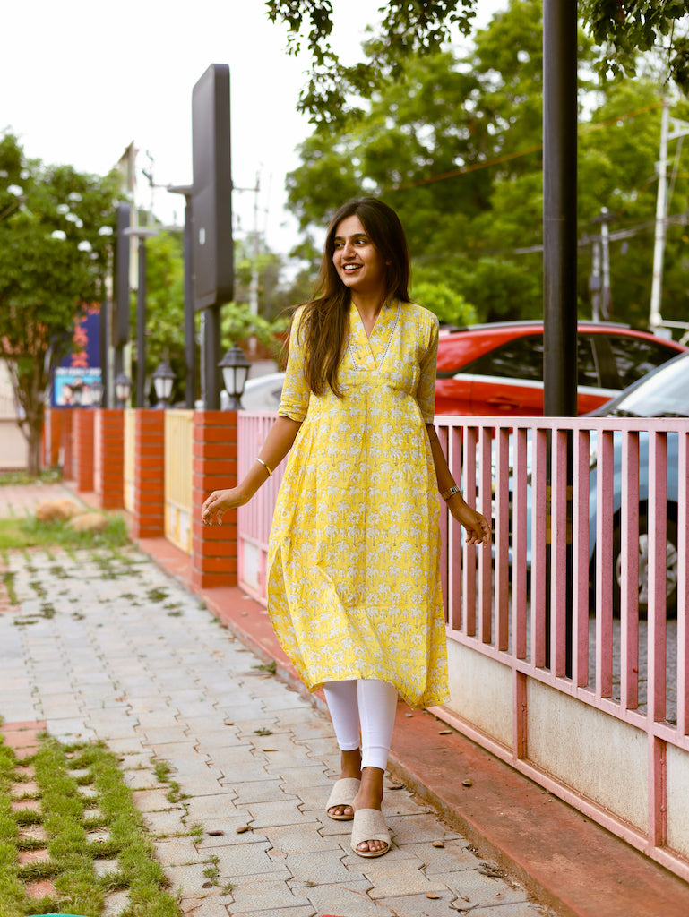 Yellow tree Dress