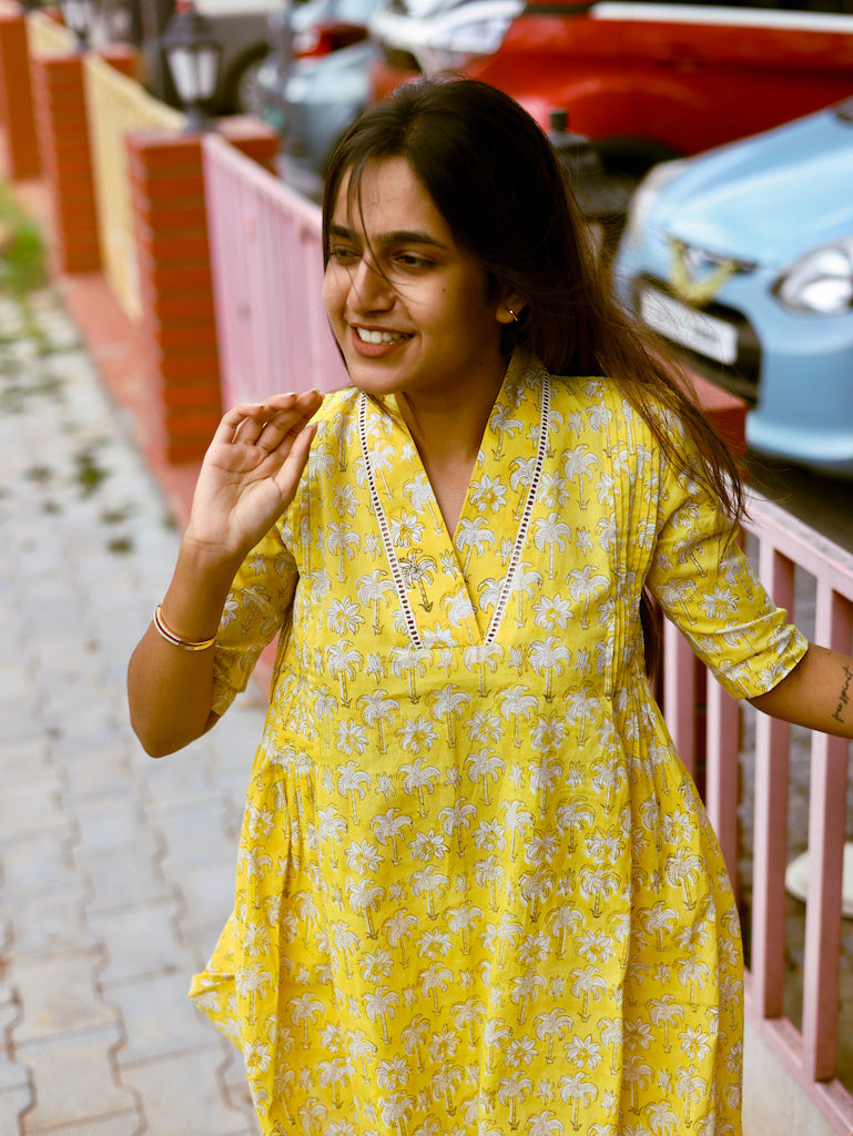 Yellow tree Dress