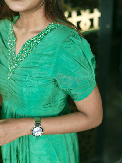 Blush Green Pleated Kurta