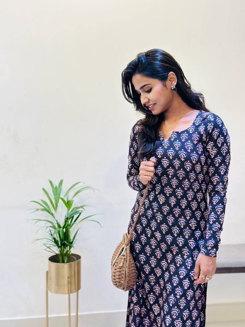 EXP - Kanmani - Black kurti