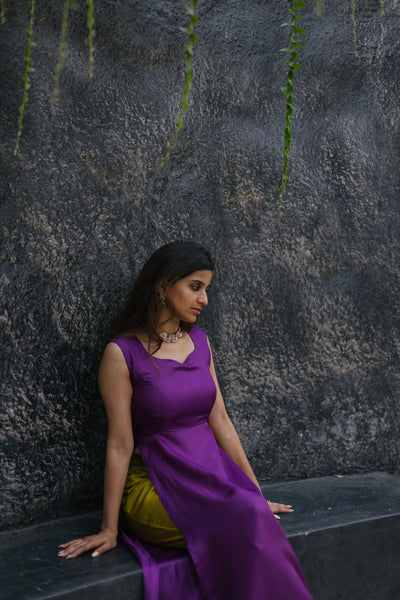 Anicham  Purple -Suit Set