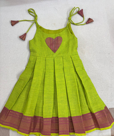 Mangal Frock - Lime Green