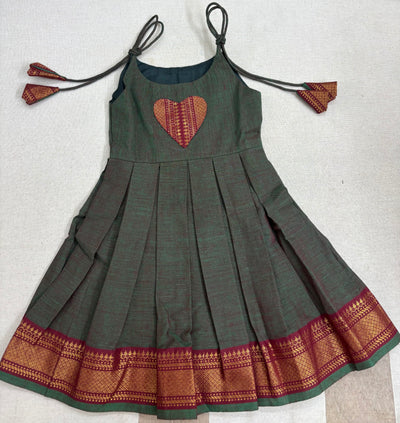 Mangal Frock - Dark Green