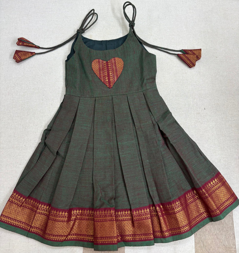 Mangal Frock - Dark Green