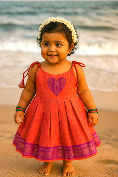 Mangal Frock - Peach