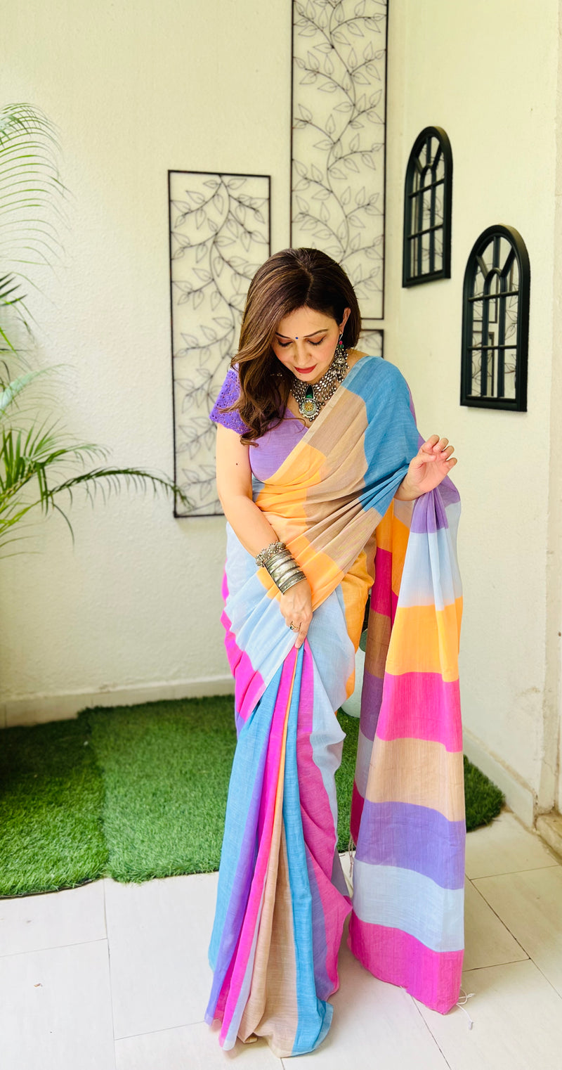 Arya multi color saree