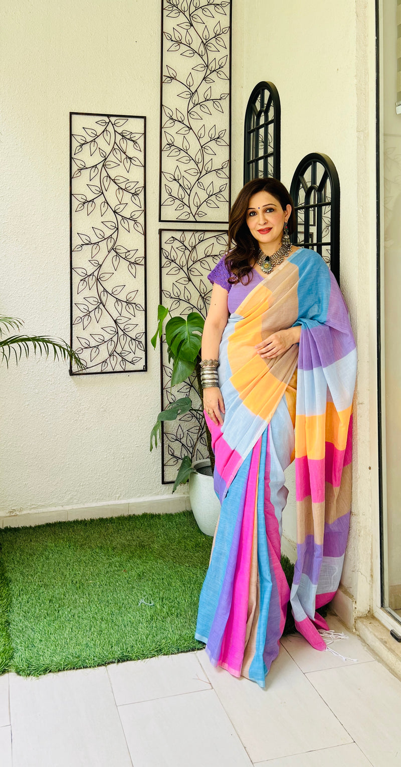 Arya multi color saree