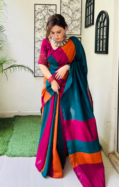 Maitri multi color saree