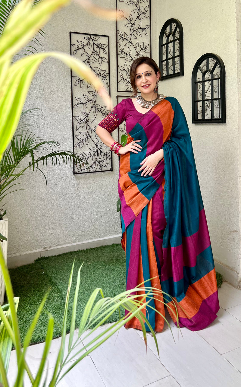 Maitri multi color saree