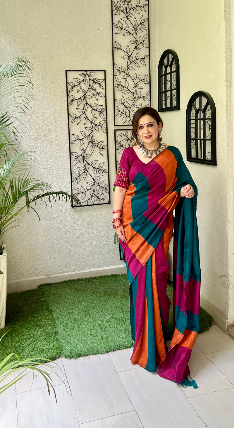 Maitri multi color saree