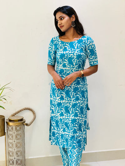 Kanmani - Blue floral