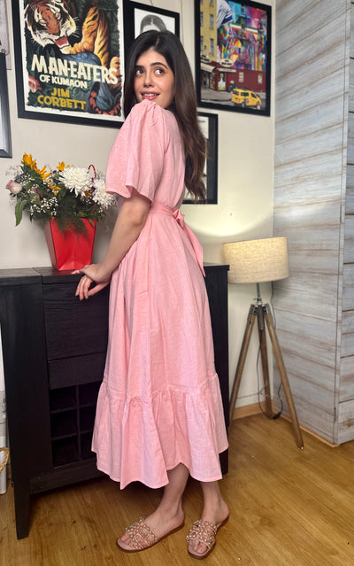 Bella Pink Maxi Dress