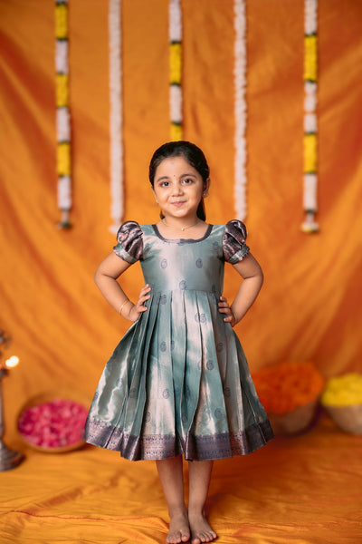 Yamini Turquoise Blue Frock Mini