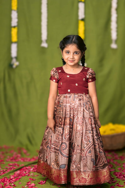 Anvi Grey Frock Mini