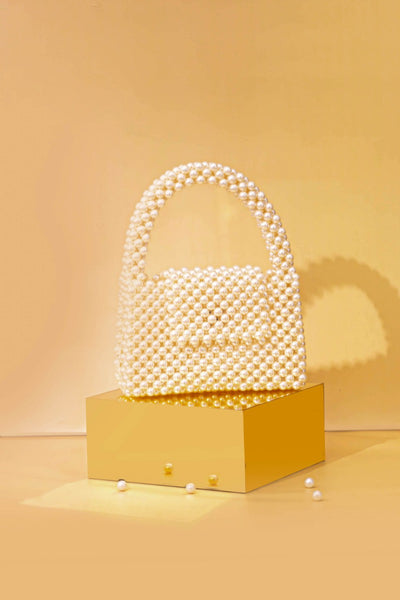 Lenora Pearl Handbag - Off-white