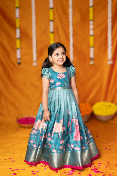 Nikazhya Blue Frock Mini