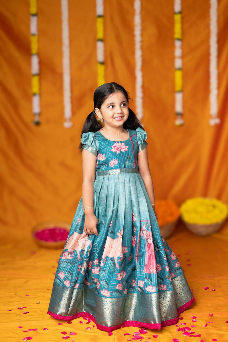 Nikazhya Blue Frock Mini