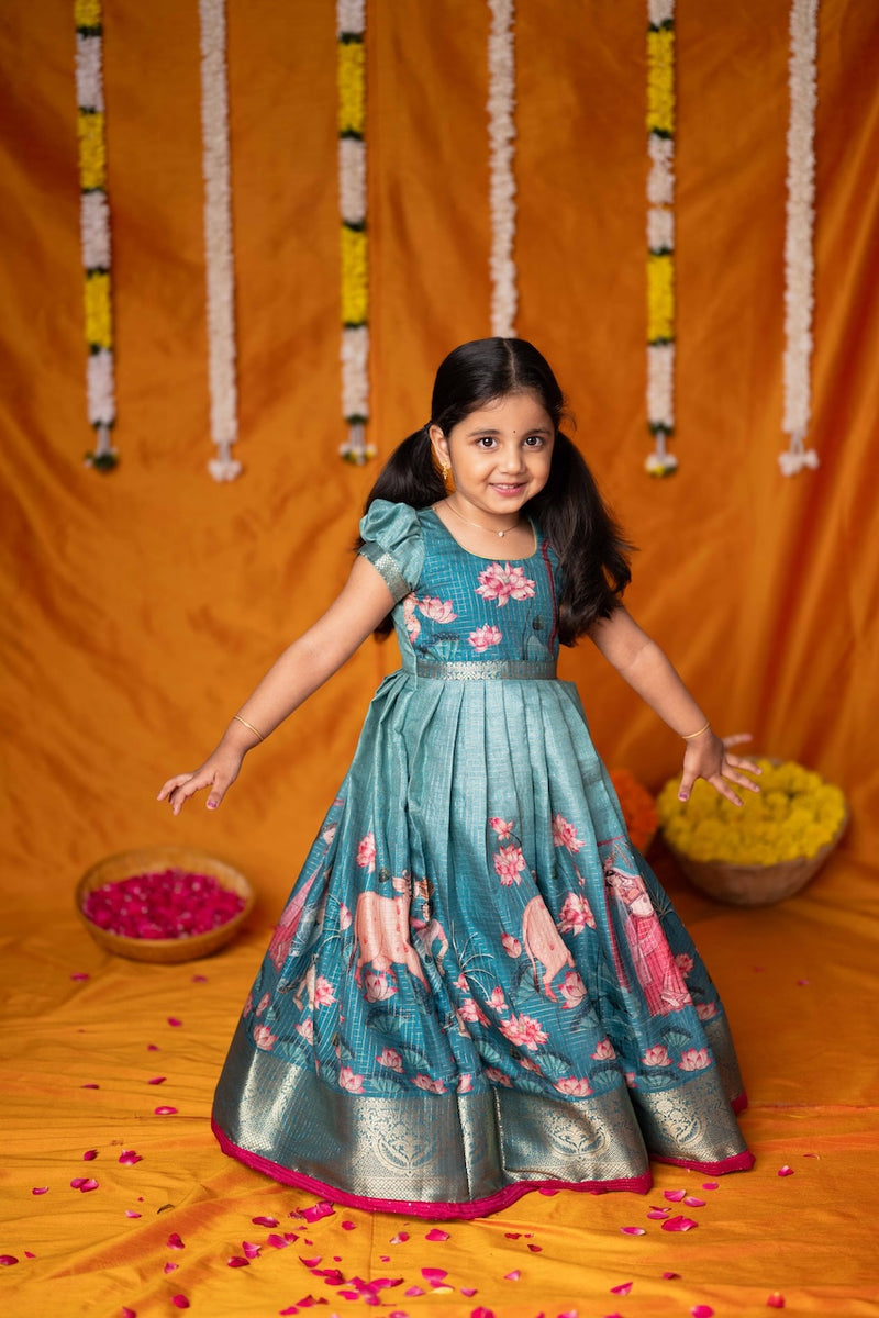 Nikazhya Blue Frock Mini